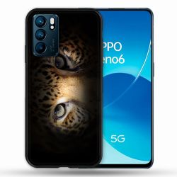 Coque Pour Oppo Reno 6 Animal Leopard Yeux