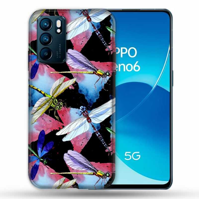 Coque Pour Oppo Reno 6 Animal Libellule
