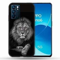 Coque Pour Oppo Reno 6 Animal Lion Majestueux