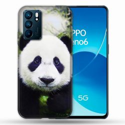 Coque Pour Oppo Reno 6 Animal Panda Color