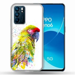 Coque Pour Oppo Reno 6 Animal Perroquet Jaune
