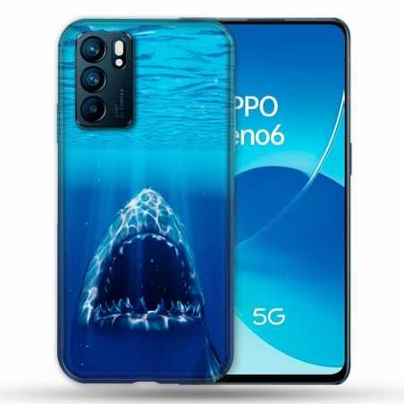 Coque Pour Oppo Reno 6 Animal Requin Dent