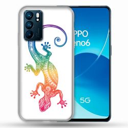 Coque Pour Oppo Reno 6 Animal Salamandre Color