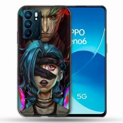 Coque Pour Oppo Reno 6 Arcane Jynx Bleu