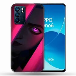 Coque Pour Oppo Reno 6 Arcane Jynx Rose