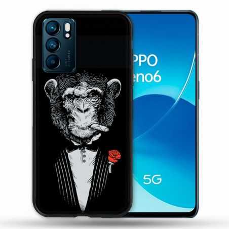 Coque Pour Oppo Reno 6 Decale Singe Mafia