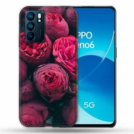 Coque Pour Oppo Reno 6 Fleur Pivoine