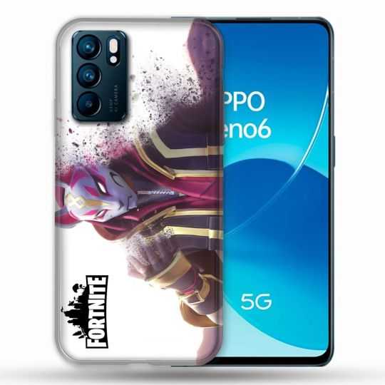 Coque Pour Oppo Reno 6 Fortnite Blanc