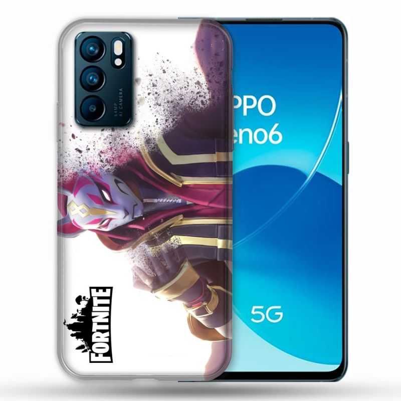 Coque Pour Oppo Reno 6 Fortnite Blanc