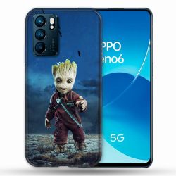 Coque Pour Oppo Reno 6 Groot Bleu