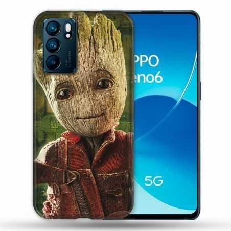Coque Pour Oppo Reno 6 Groot Vert