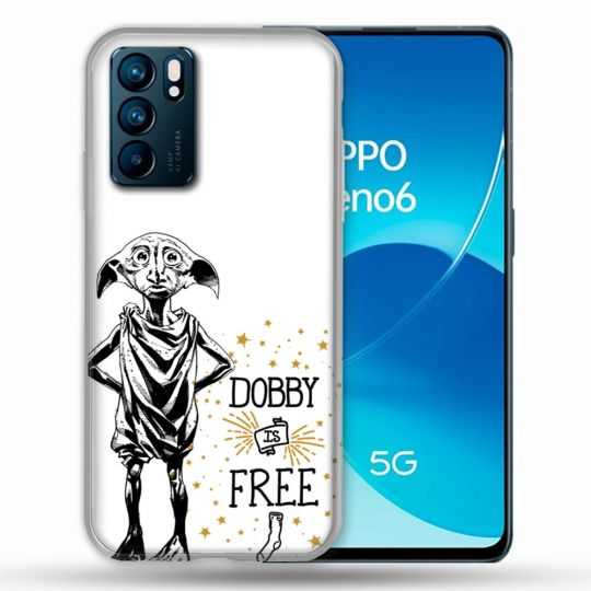 Coque Pour Oppo Reno 6 Harry Potter Dobby Free Blanc