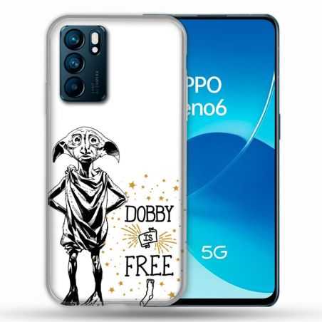 Coque Pour Oppo Reno 6 Harry Potter Dobby Free Blanc