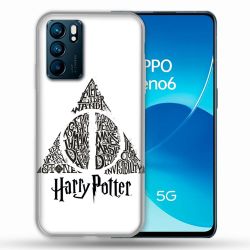 Coque Pour Oppo Reno 6 Harry Potter Hollows triangle Blanc