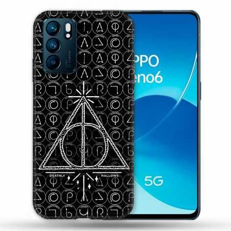 Coque Pour Oppo Reno 6 Harry Potter Hollows Triangle Noir