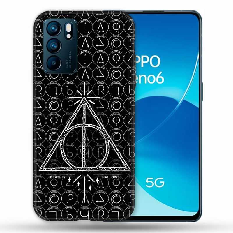 Coque Pour Oppo Reno 6 Harry Potter Hollows Triangle Noir