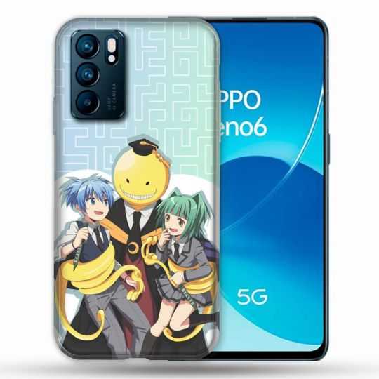 Coque Pour Oppo Reno 6 Manga Assassination Classroom Kuro Trio