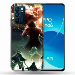 Coque Pour Oppo Reno 6 Manga Attaque Titans Combat