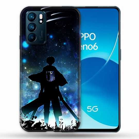 Coque Pour Oppo Reno 6 Manga Attaque Titans Levi
