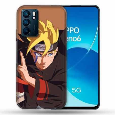 Coque Pour Oppo Reno 6 Manga Boruto Signe