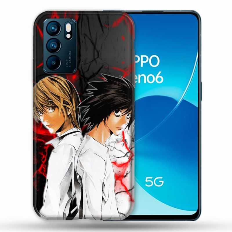 Coque Pour Oppo Reno 6 Manga Death Note Duo