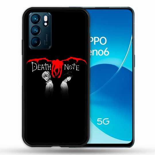 Coque Pour Oppo Reno 6 Manga Death Note Noir