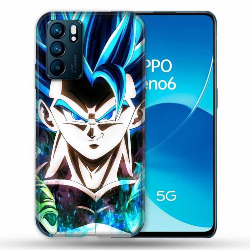 Coque Pour Oppo Reno 6 Manga Dragon Ball Gogeta Visage