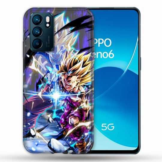 Coque Pour Oppo Reno 6 Manga Dragon Ball Sangohan Duo