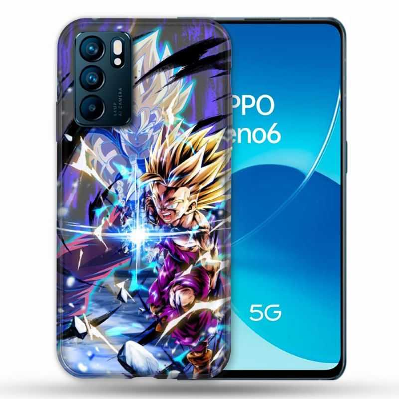 Coque Pour Oppo Reno 6 Manga Dragon Ball Sangohan Duo