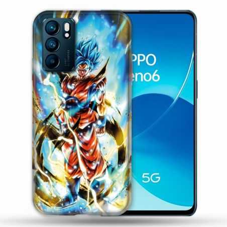Coque Pour Oppo Reno 6 Manga Dragon Ball Sangoku Blanc