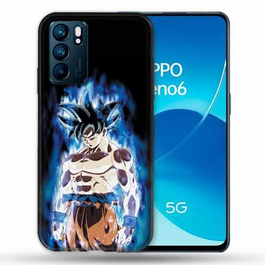 Coque Pour Oppo Reno 6 Manga Dragon Ball Sangoku Noir