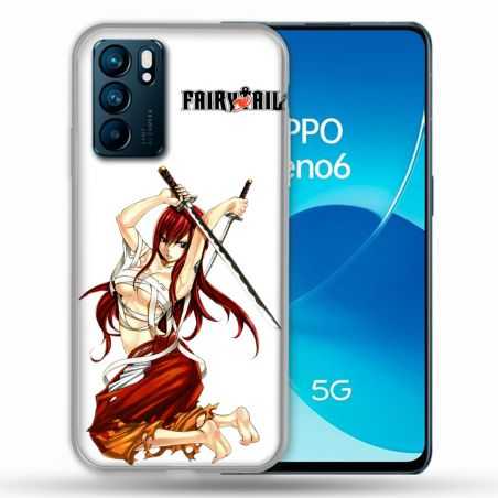 Coque Pour Oppo Reno 6 Manga Fairy Tail Erza