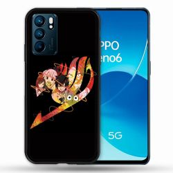 Coque Pour Oppo Reno 6 Manga Fairy Tail Logo Noir