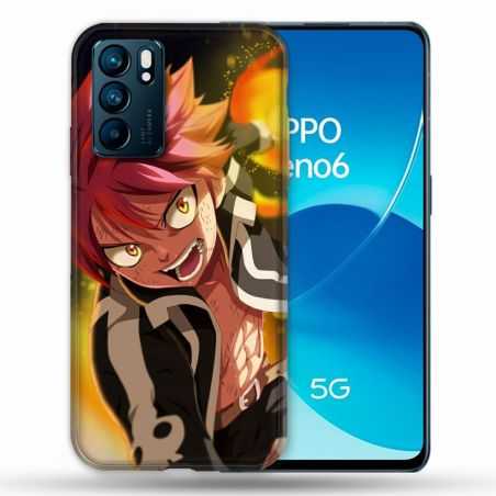 Coque Pour Oppo Reno 6 Manga Fairy Tail Natsu