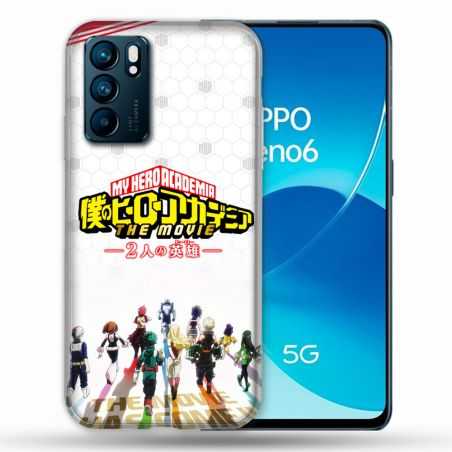 Coque Pour Oppo Reno 6 Manga My Hero Academia Blanc