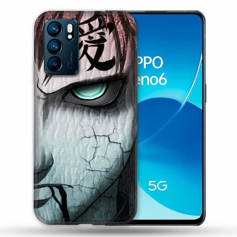 Coque Pour Oppo Reno 6 Manga Naruto Gaara