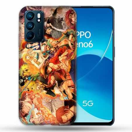 Coque Pour Oppo Reno 6 Manga One Piece Nakama