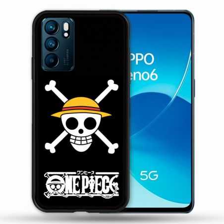 Coque Pour Oppo Reno 6 Manga One Piece Tete de Mort