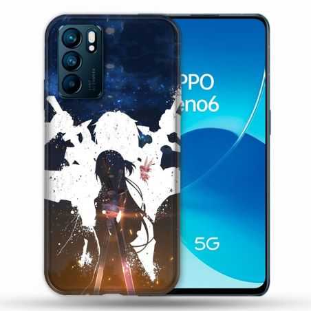 Coque Pour Oppo Reno 6 Manga SAO sword Art Online Asuna
