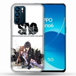 Coque Pour Oppo Reno 6 Manga SAO sword Art Online Blanc