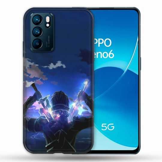 Coque Pour Oppo Reno 6 Manga SAO sword Art Online Epee