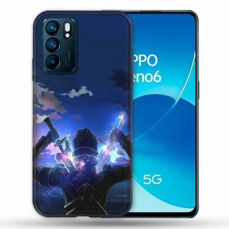 Coque Pour Oppo Reno 6 Manga SAO sword Art Online Epee