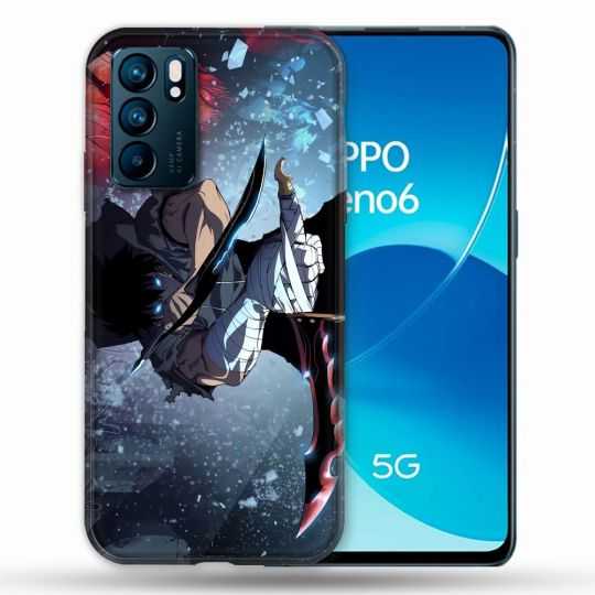 Coque Pour Oppo Reno 6 Manga Solo Leveling Sung Epee
