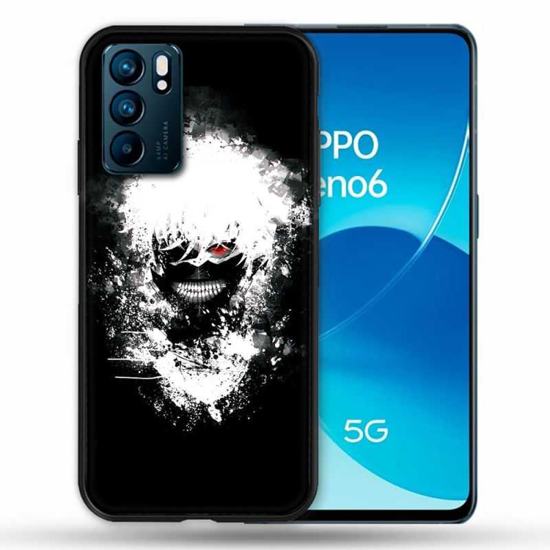 Coque Pour Oppo Reno 6 Manga Tokyo Ghoul Kaneki Tag