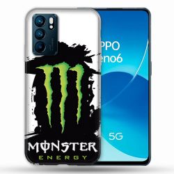 Coque Pour Oppo Reno 6 Monster Energy Tache