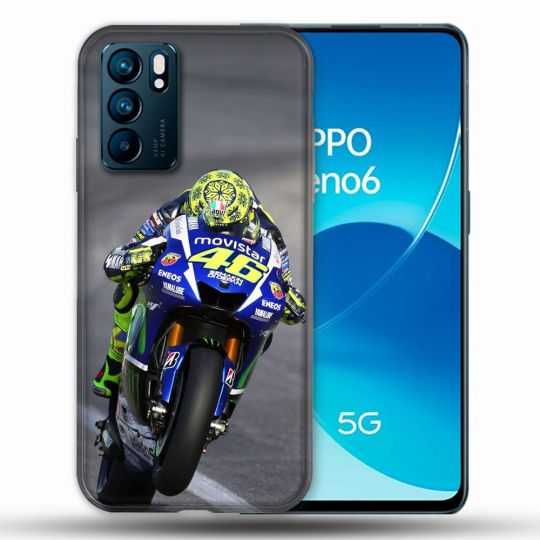 Coque Pour Oppo Reno 6 Moto Course GP Wheeling 46