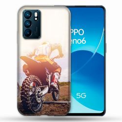 Coque Pour Oppo Reno 6 Moto Cross Soleil