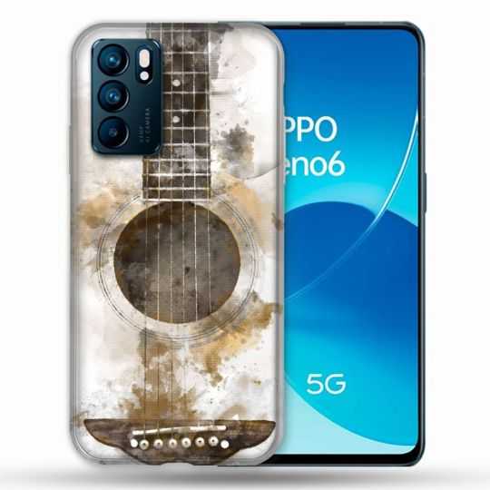 Coque Pour Oppo Reno 6 Musique Guitare Tag
