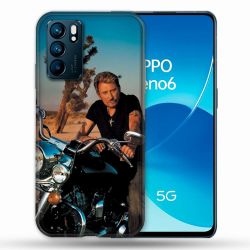 Coque Pour Oppo Reno 6 Musique Johnny Hallyday Moto