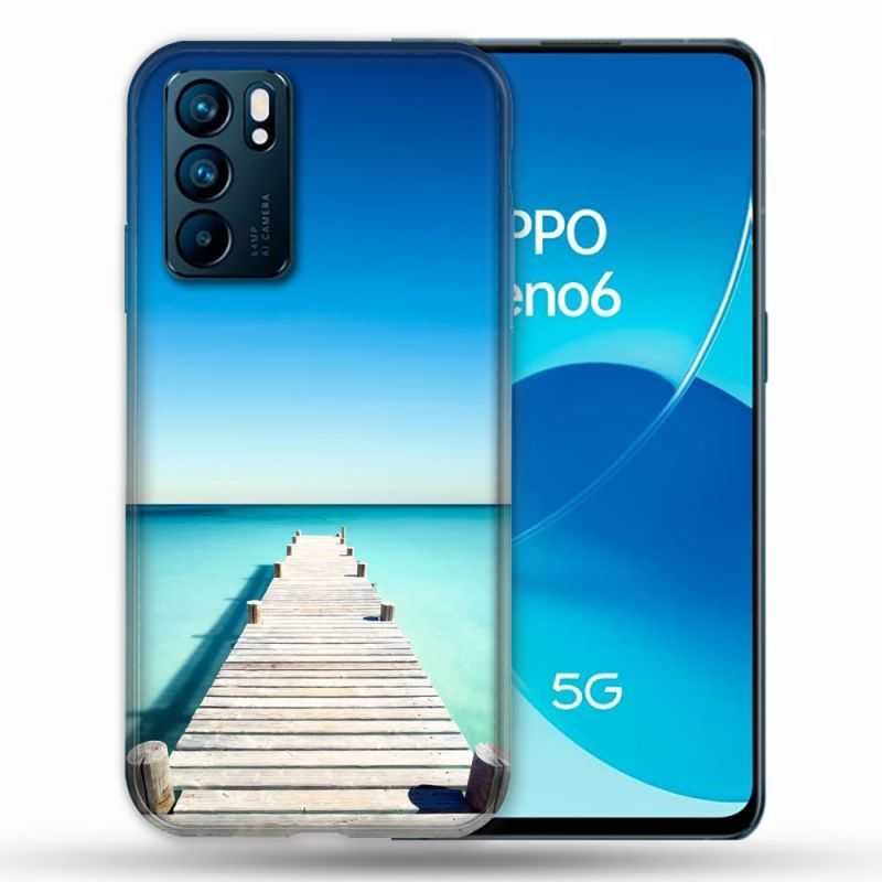 Coque Pour Oppo Reno 6 Nature Pont Mer